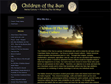 Tablet Screenshot of childrenofthesunnativeculture.com